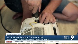 BBB: AC repair scams on the rise