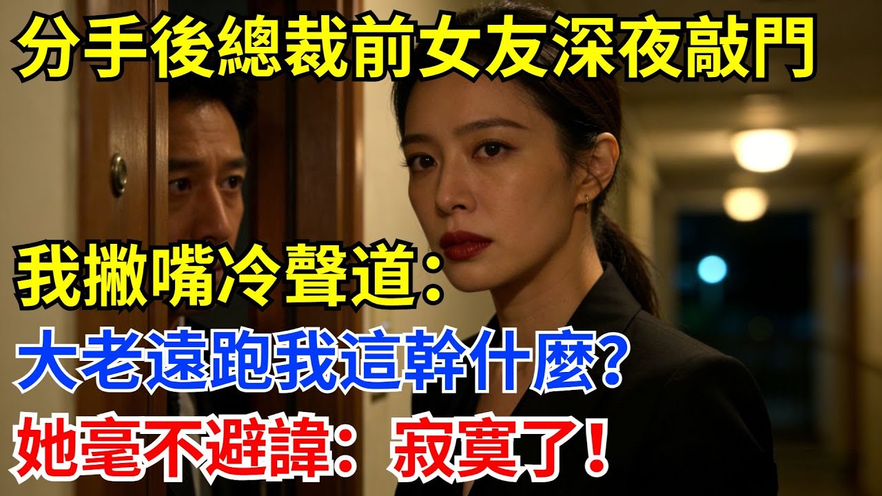 分手後總裁前女友深夜敲我家門，我撇嘴冷聲道：大老遠跑我這幹什麽？她毫不避諱：寂寞了！#奇聞軼事 #故事分享 #職場 #前女友#女總裁#男頻故事#爽文故事