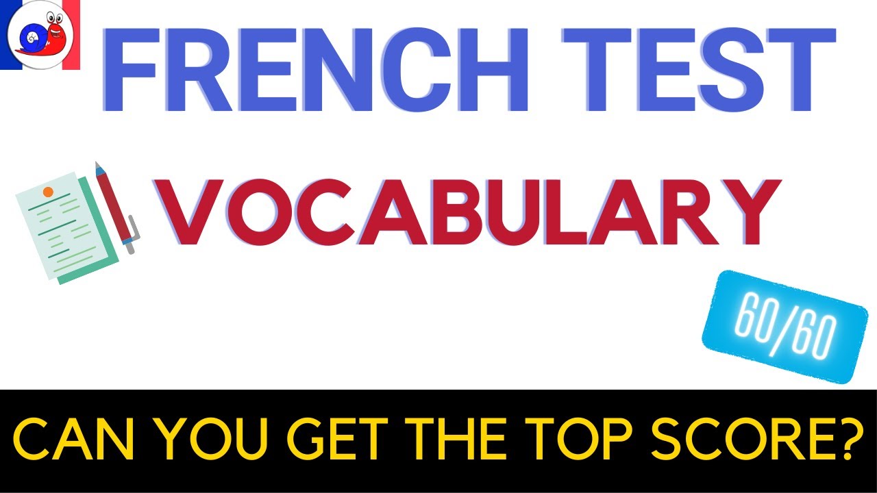 French Vocabulary Test For Beginner Level YouTube French Vocabulary Test For Beginner Level YouTube