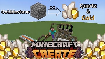 Turn Air into UNLIMITED Quartz and Gold in Minecraft | Create Mod