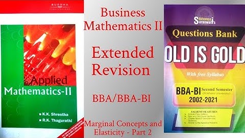 Business Mathematics II (Pokhara University) Extended Revision (Unit 2 - Part 2)