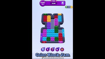 【Color Block Jam】Level 24 gameplay walkthrough #puzzle #walkthrough #asmr #gaming #strategy
