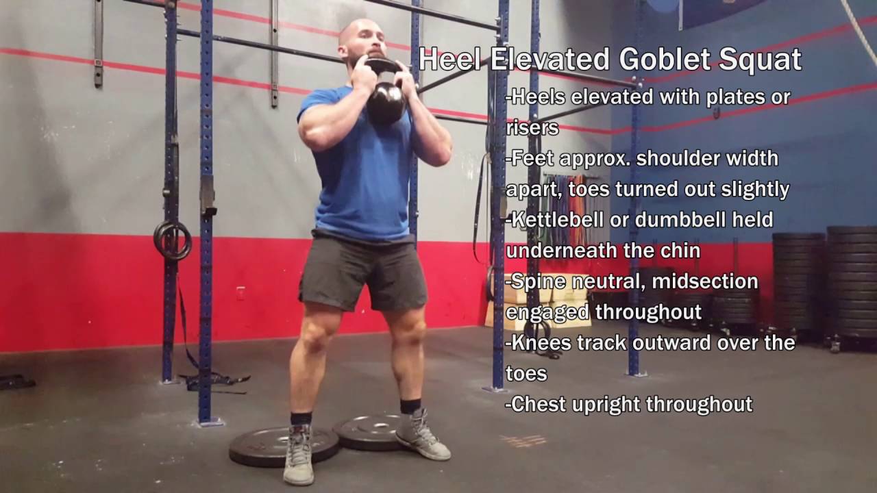 How to Do the Heels-Elevated Goblet Squat for Superior Quad Gains | BarBend