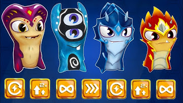 Slugterra slugs it out 2 game ENIGMO FIRE ELEMENTAL PIEPER WATER ELEMENTAL slugs short #slugs#gaming