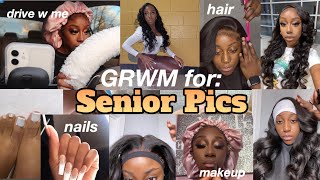 GRWM: SENIOR PICTURES VLOG| -drive w me + getting a new phone!