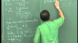 ⁣Mod-04 Lec-12 Proof of the Implicit Function Theorem: The Integral Formula for & Analyticity