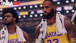 Bronny and King James Preseason Debut in Anaheim! | NBA 2K24 Future League Mode | Knicks vs. Lakers