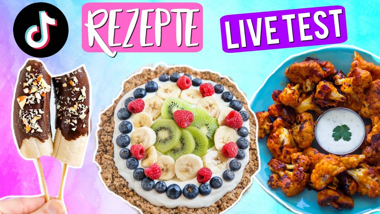 OH ! 😳TIK TOK Rezepte 👩‍🍳im LIVE TEST! Können die was? Gesunde SNICKERS 🍫 ,Frühstück Pizza 🍕 & Mehr!