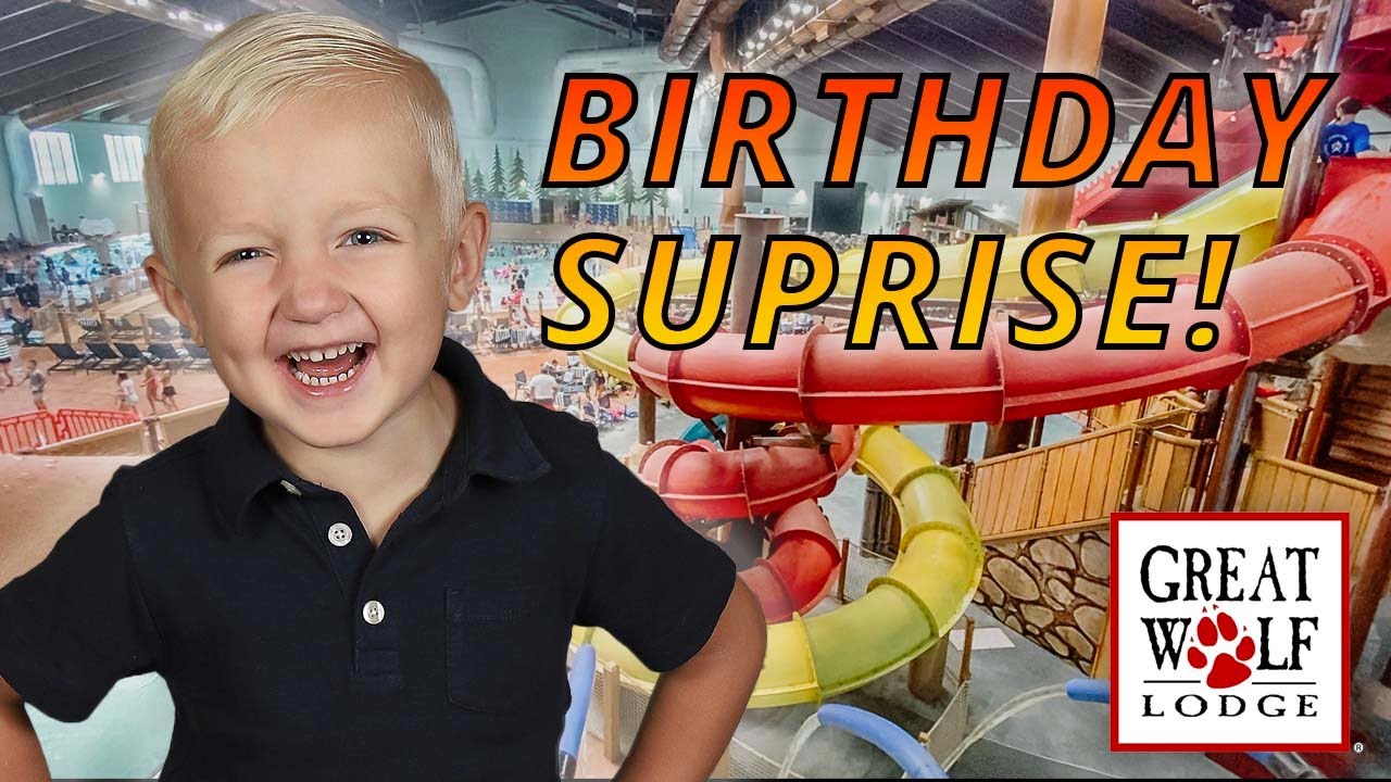 Celebrating Graham's 3rd Birthday at Great Wolf Lodge!
