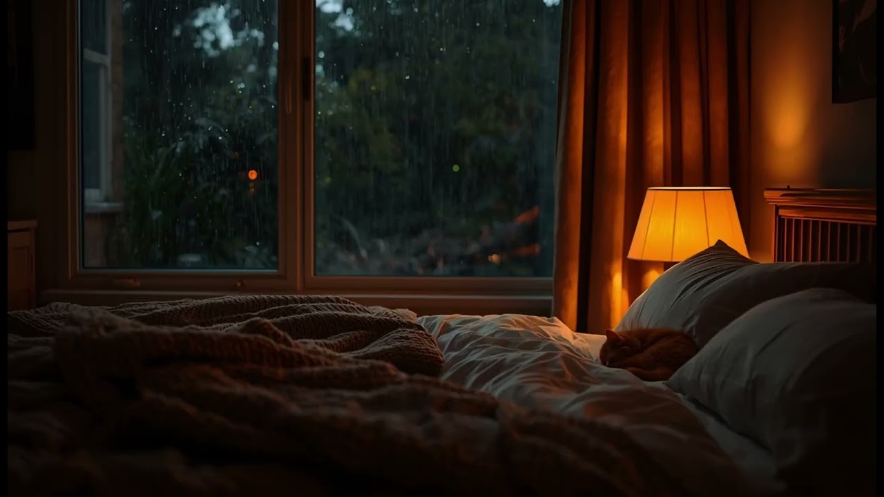 Peaceful Rainy Moments 🐾 Stress Relief and Deep Sleep