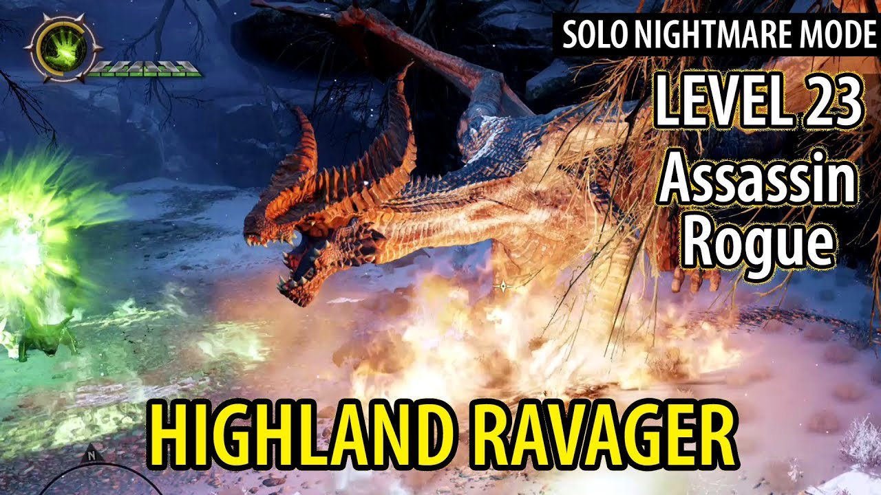 DAI Nightmare Highland Ravager Dragon (Solo) Dual Blade Assassin YouTube