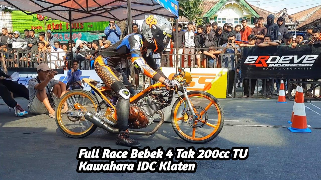 FULL RACE Dragbike Bebek 4 Tak 200cc Tune Up - Kawahara IDC Klaten