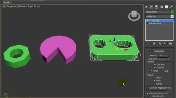 Using The Extrude Modifier To Generate Solid 3D Objects From Splines - 3DSMax2012