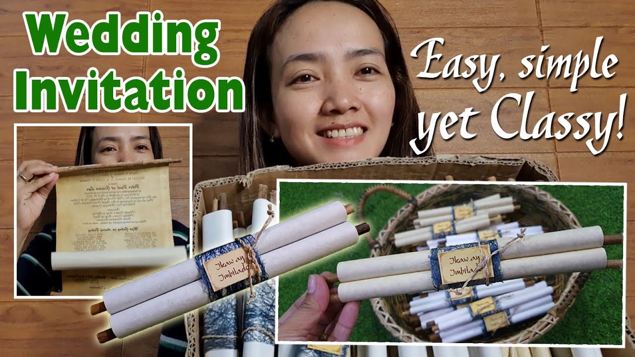 How To Make WEDDING INVITATION and Materials to use..  Affordable yet Classy and Worth Keeping