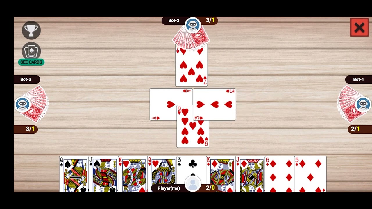 Callbreak multiplayer game video👍👍