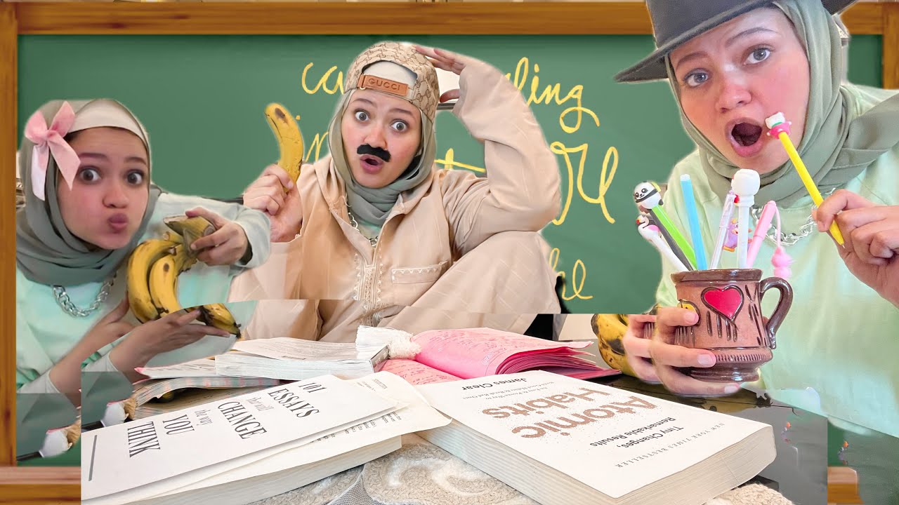 لما ابوك يذاكرلك انجليزي  😂😂||Nesma Khogaly