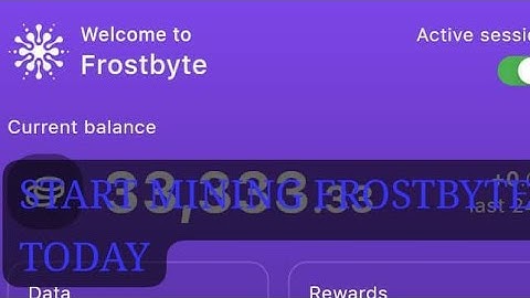 MINE FROSTBYTE FROM ICE BLOCK CHAIN🚀🚀🚀🚀🚀🔥
