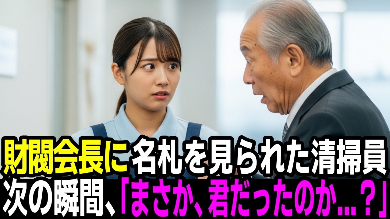 清掃員の名札を見た財閥会長。「その名前、まさか君が...？」それは、亡き父がよく口にしていた名前だった...