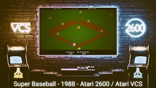 Super Baseball - 1988 - Atari 2600 ( Atari VCS )