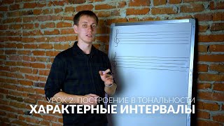 Сольфеджио онлайн: Характерные интервалы урок 2. Построение в тональности