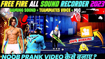 How To Record Free Fire Gaming Sound + Teammate Sound + Voice | Free Fire Gameplay Recorder App