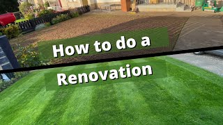 How to Renovate your lawn // All in one video