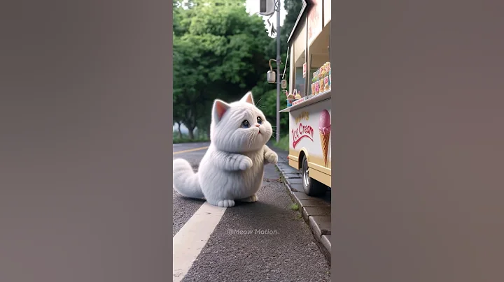 The cat wants to eat ice cream #shorts #cat #funny #cute #kitten - DayDayNews