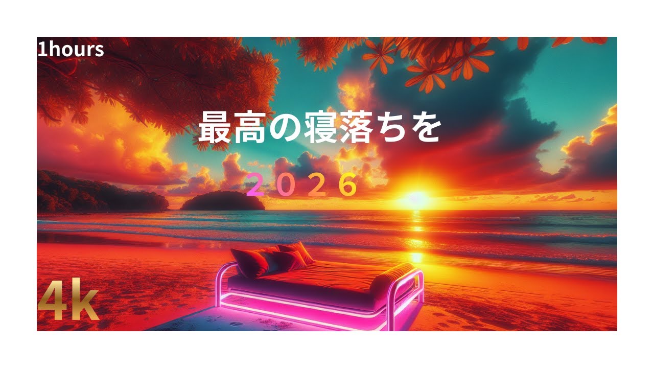 【疲労回復・癒し・作業用・リラックス】波の音でストレス軽減！1時間ですっきりヒーリング