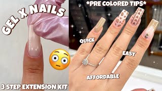 TRYING DAILY CHARME PRE COLORED FULL COVER SOFT GEL NAIL TIPS | COLORED GEL X NAILS | 3 STEP SYSTEM screenshot 5