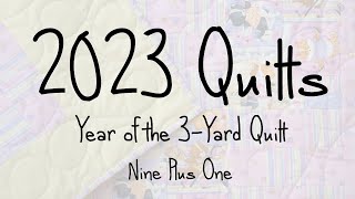 2023 Quilts - Nine Plus One Quilting & Completion