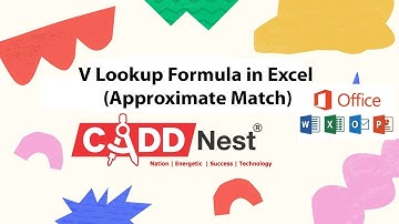 CADD NEST || RT NAGAR || V Lookup in Excel Approximate Match || KANTHARAJ N