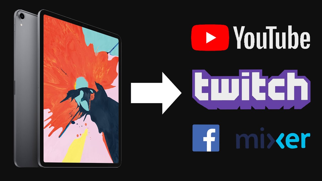 How To Live Stream iPad to YouTube, Twitch, or other platforms // Works with Procreate and most apps