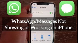 How to Fix WhatsApp/Messages Notifications Not Showing on iPhone in iOS 16/17