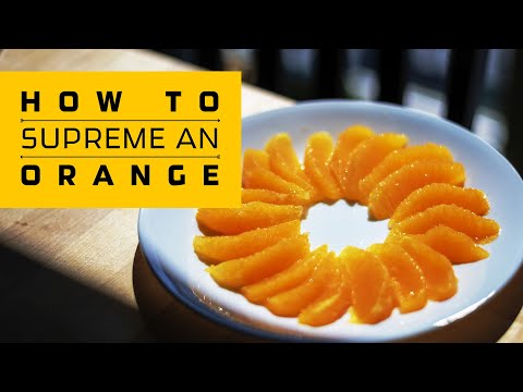 How to supreme or segment an orange/citrus easy and fast • Food Arrow