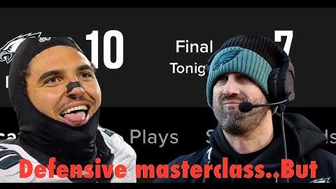 The Eagles Win Defensive struggle against the  Packers on MNF. what was that NICK