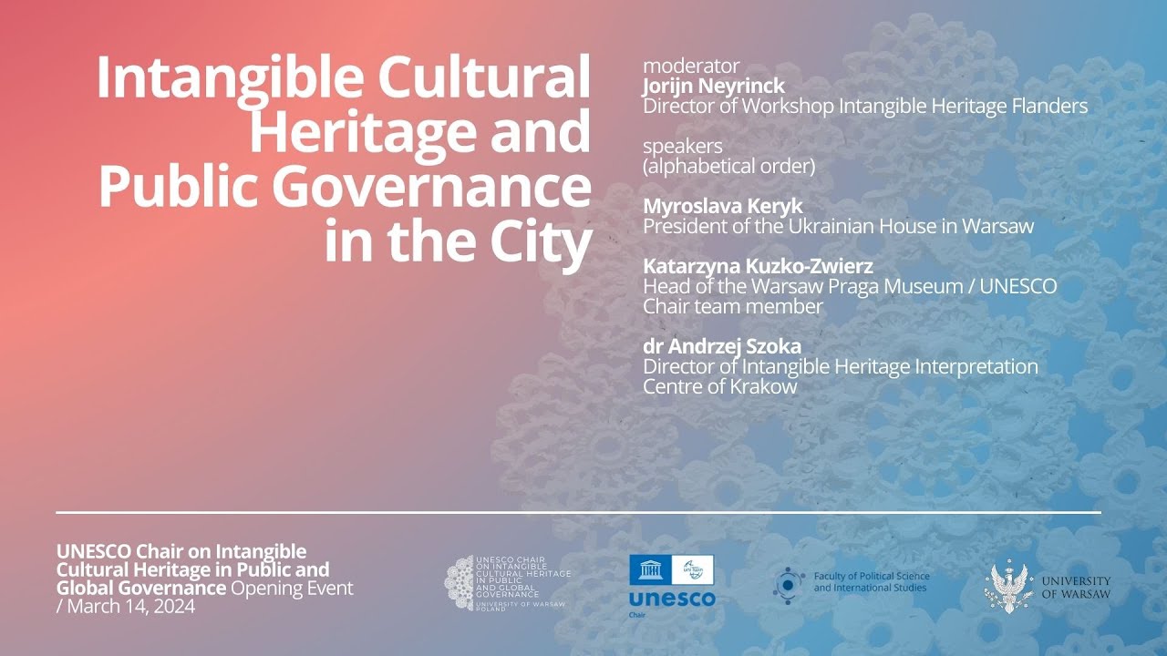 Intangible Cultural Heritage and Public Governance in the City