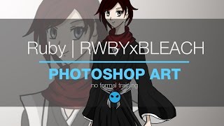 Photoshop Art Ruby Rose Rwby Bleach Crossover