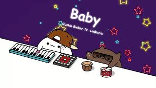 Justin Bieber - Baby ft. Ludacris (cover by Bongo Cat) 🎧