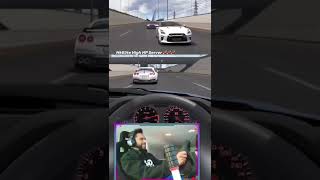 GTR vs Tesla Plaid #racecar #assettocorsa #fh5 #cars
