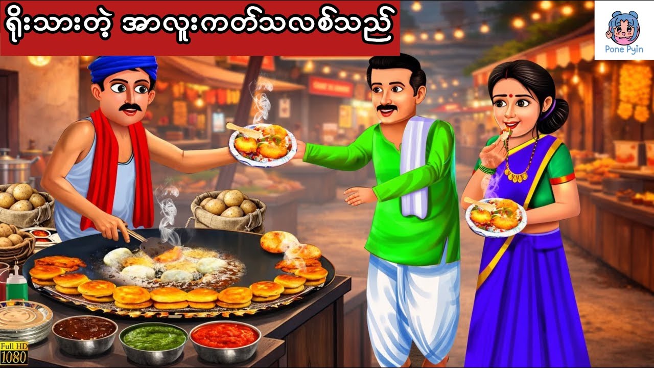 ရိုးသားတဲ့အာလူးကတ်သလစ်သည် #ကာတွန်း #ပုံပြင် #မြန်မာကာတွန်း