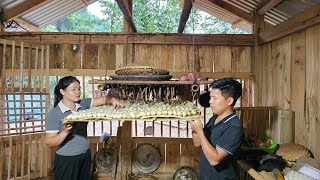 Harvest melons bring them to the market sell - grow vegetables, process dried bananas | Hà Tòn Chài