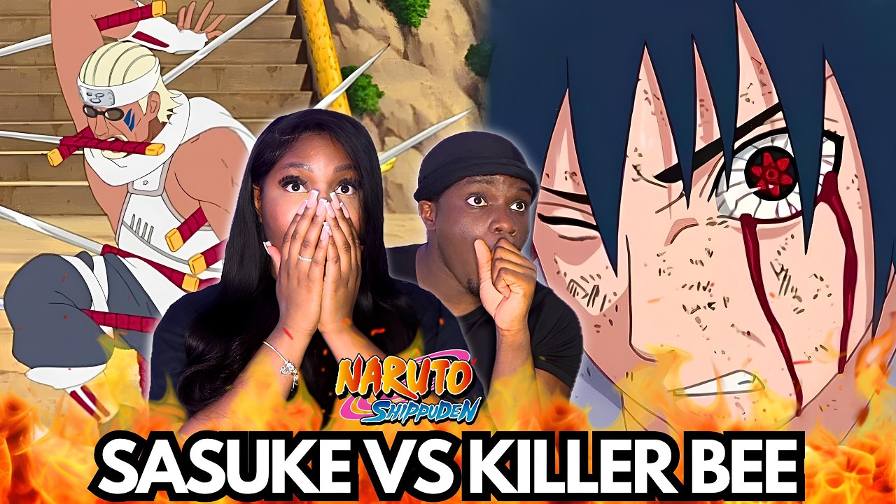 SASUKE VS KILLER BEE!! 🤯 NARUTO SHIPPUDEN EP 142-143 REACTION/REVIEW