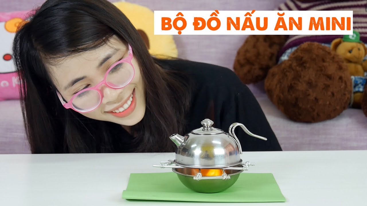 Nấu Ăn Thật Bằng Bộ Đồ Chơi Nấu Ăn Mini - Youtube