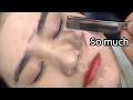 💈ASMR | I've never seen such a beautiful lady with so much vellus hair on face! 🪒 Shave dead skin!