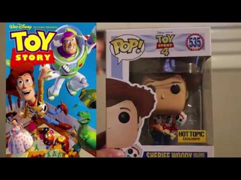 sheriff woody holding forky funko pop