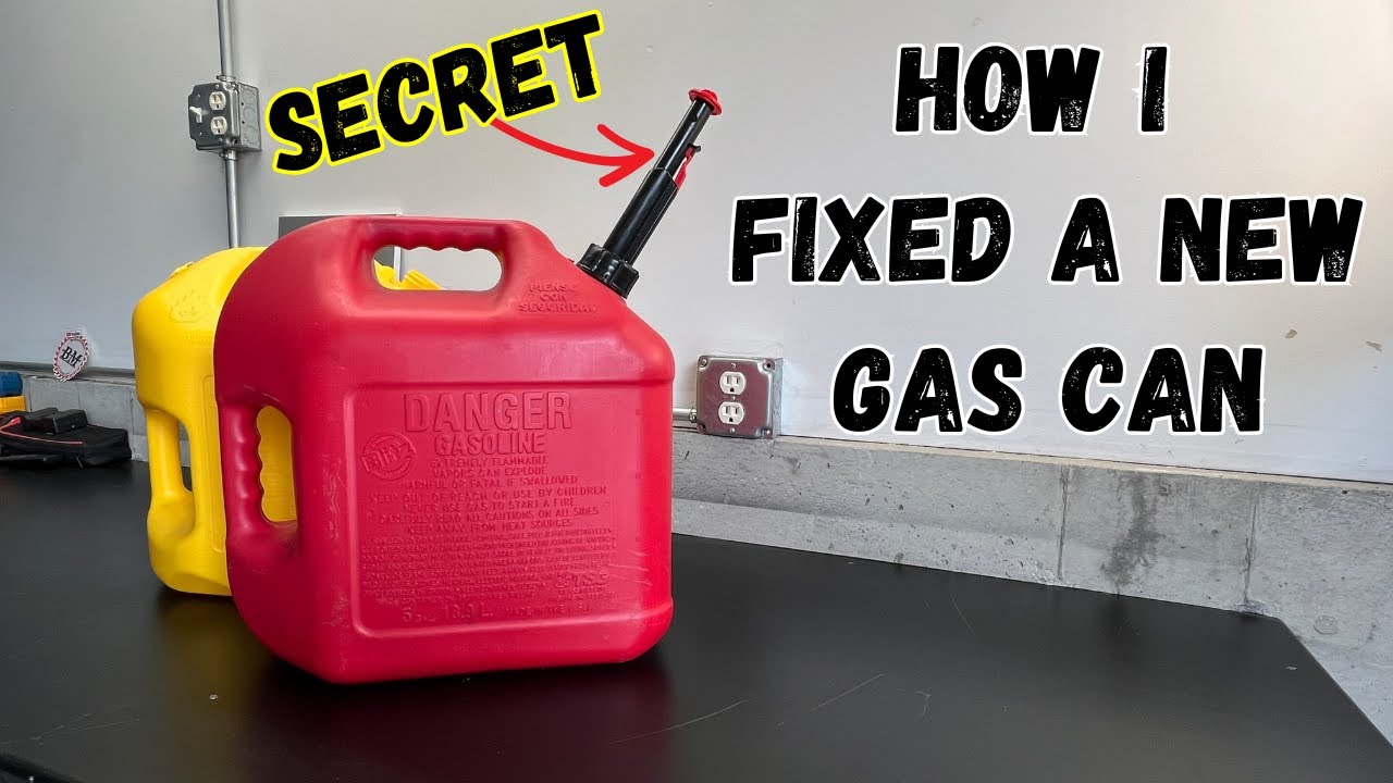 Fix a Gas Can or Diesel Can in 4 simple steps. 