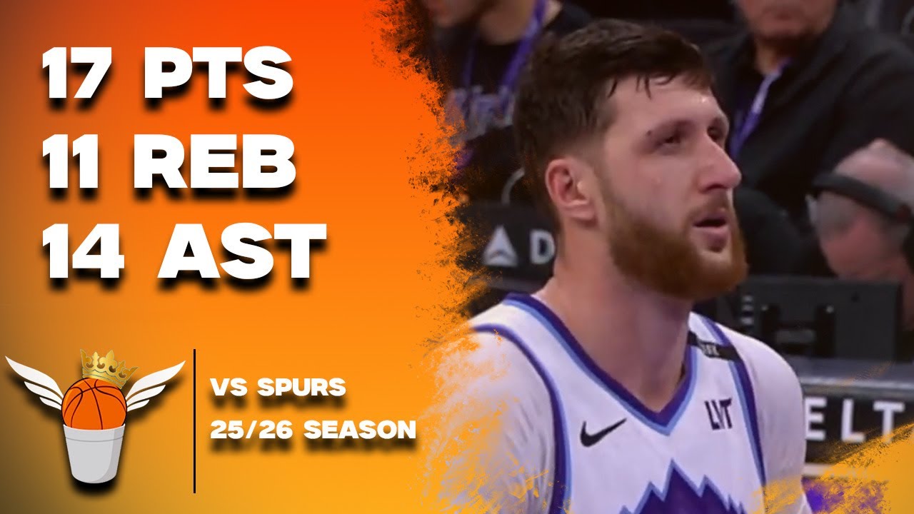Jusuf Nurkic 17 Points/14 Assists vs Spurs Full Highlights! (1/22/2026)