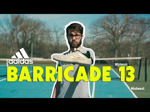 adidas Barricade 13 Womens Tennis Shoe - White/Plum/Aurora Plum - Final Sale