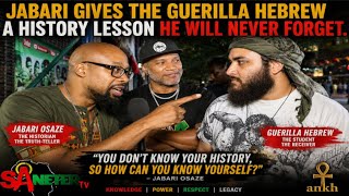Jabari Gives The Guerilla Hebrew A History Lesson  He Will Never Forget.