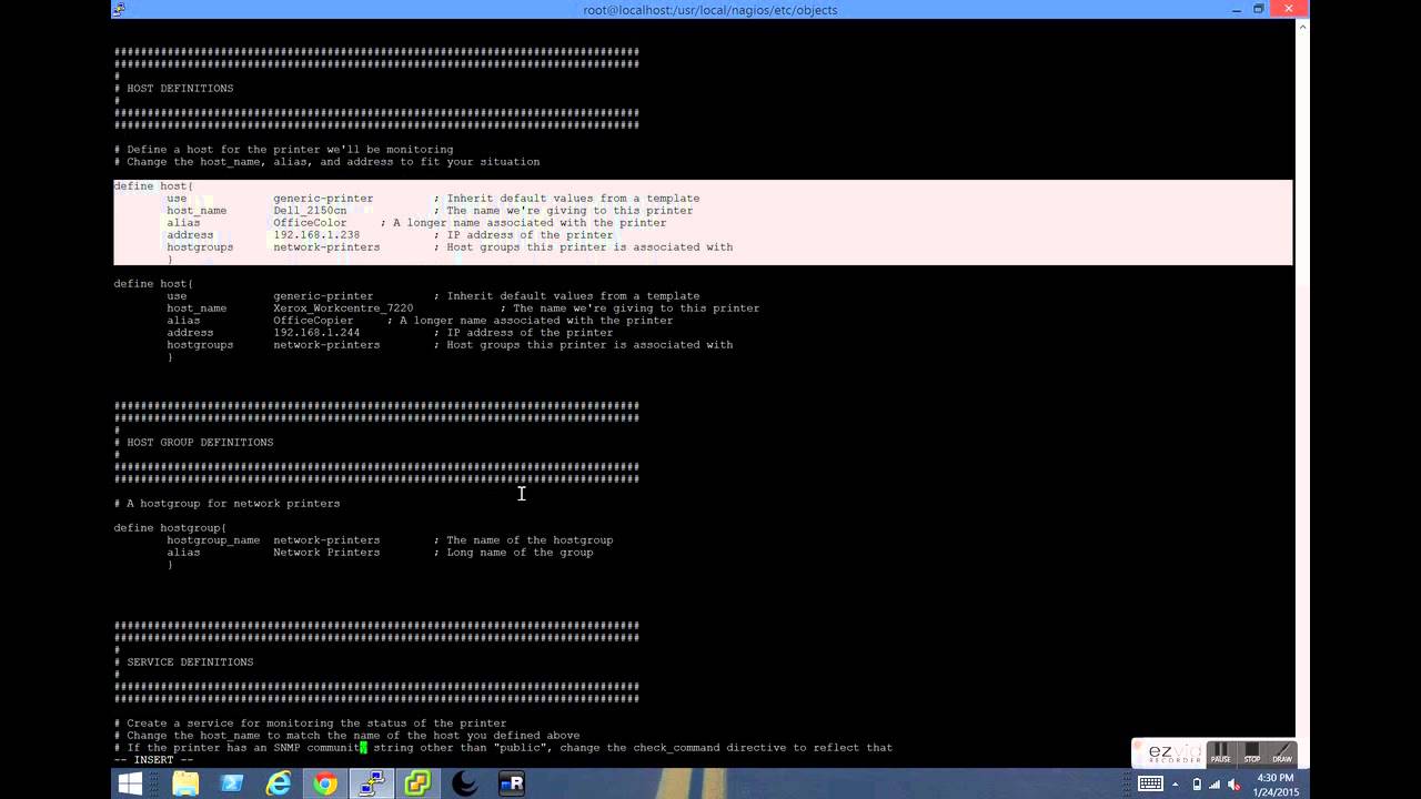 Basic Printer Monitoring Nagios Core 4 - YouTube